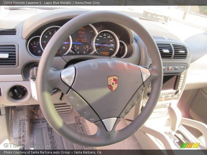 Lapis Blue Metallic / Stone/Steel Grey 2004 Porsche Cayenne S