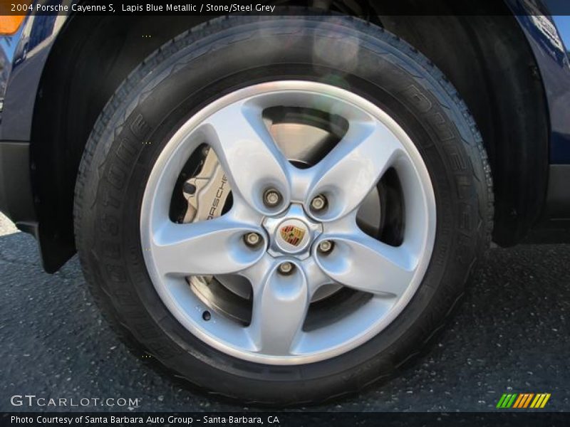 Lapis Blue Metallic / Stone/Steel Grey 2004 Porsche Cayenne S