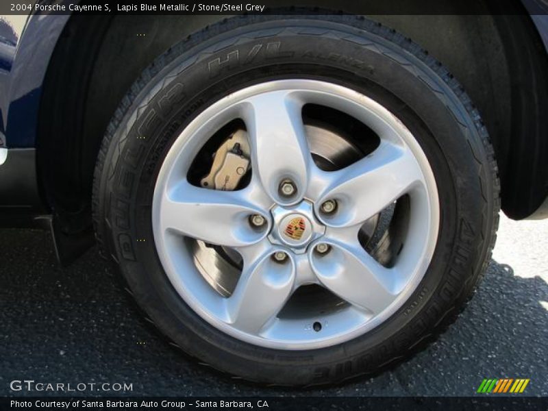 Lapis Blue Metallic / Stone/Steel Grey 2004 Porsche Cayenne S