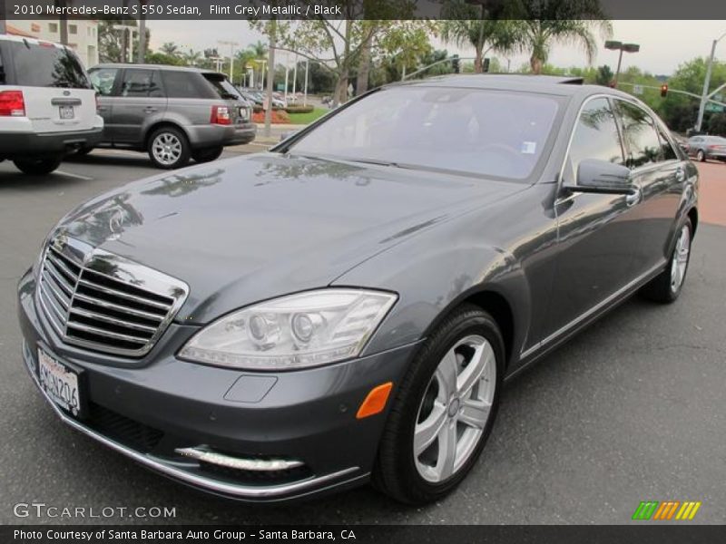 Flint Grey Metallic / Black 2010 Mercedes-Benz S 550 Sedan