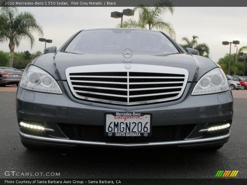 Flint Grey Metallic / Black 2010 Mercedes-Benz S 550 Sedan