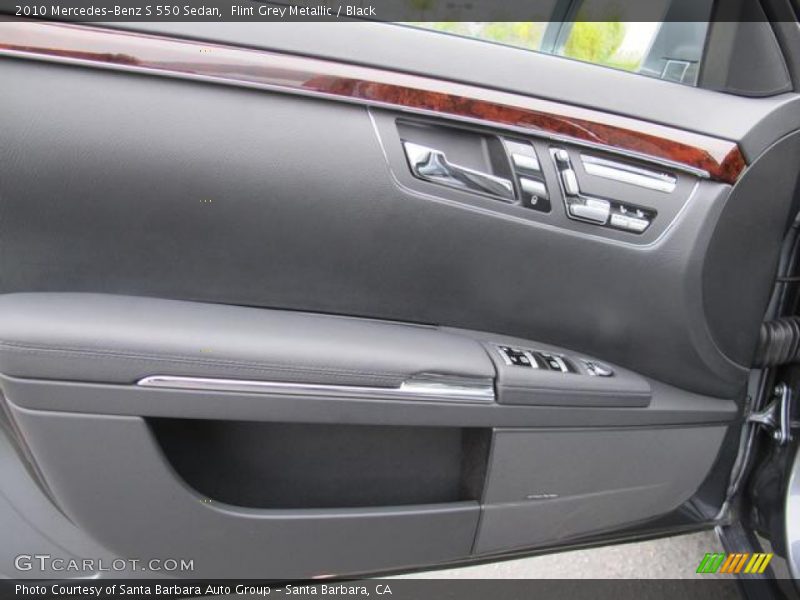 Flint Grey Metallic / Black 2010 Mercedes-Benz S 550 Sedan