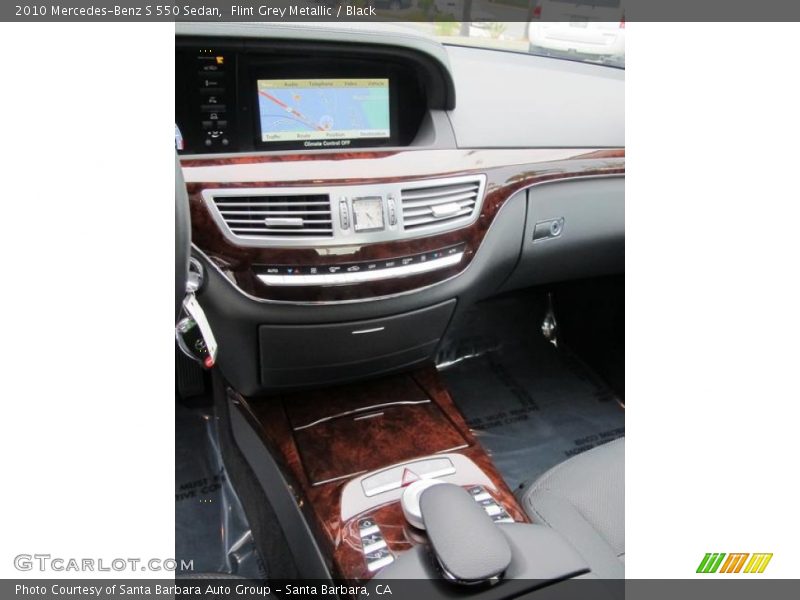 Flint Grey Metallic / Black 2010 Mercedes-Benz S 550 Sedan