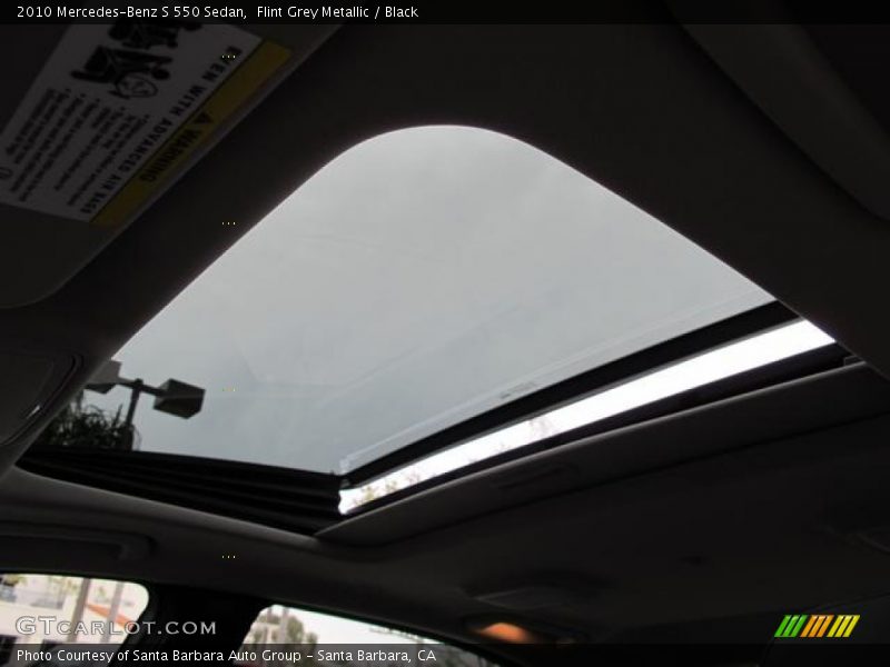Flint Grey Metallic / Black 2010 Mercedes-Benz S 550 Sedan