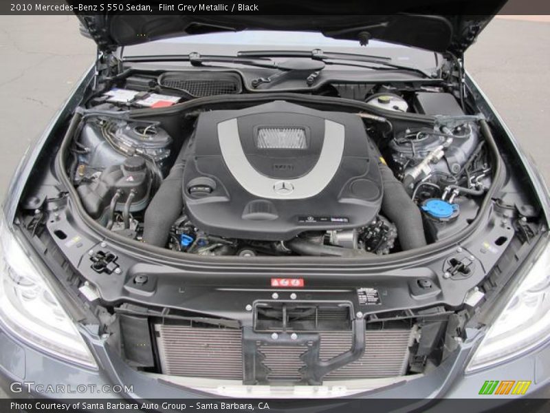 Flint Grey Metallic / Black 2010 Mercedes-Benz S 550 Sedan