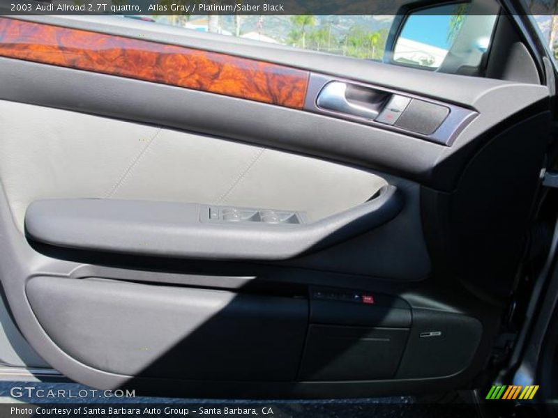 Atlas Gray / Platinum/Saber Black 2003 Audi Allroad 2.7T quattro