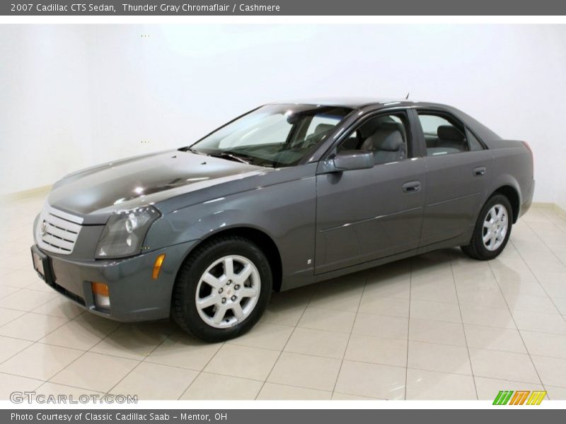 Thunder Gray Chromaflair / Cashmere 2007 Cadillac CTS Sedan