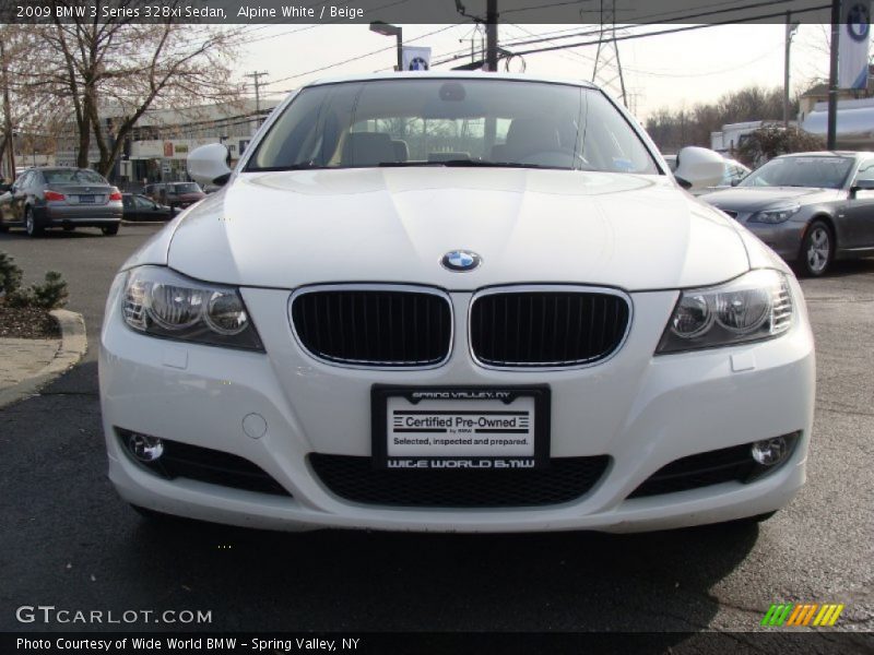 Alpine White / Beige 2009 BMW 3 Series 328xi Sedan