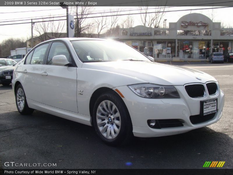 Alpine White / Beige 2009 BMW 3 Series 328xi Sedan
