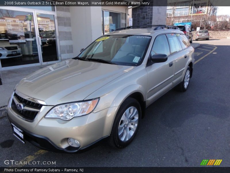 Harvest Gold Metallic / Warm Ivory 2008 Subaru Outback 2.5i L.L.Bean Edition Wagon