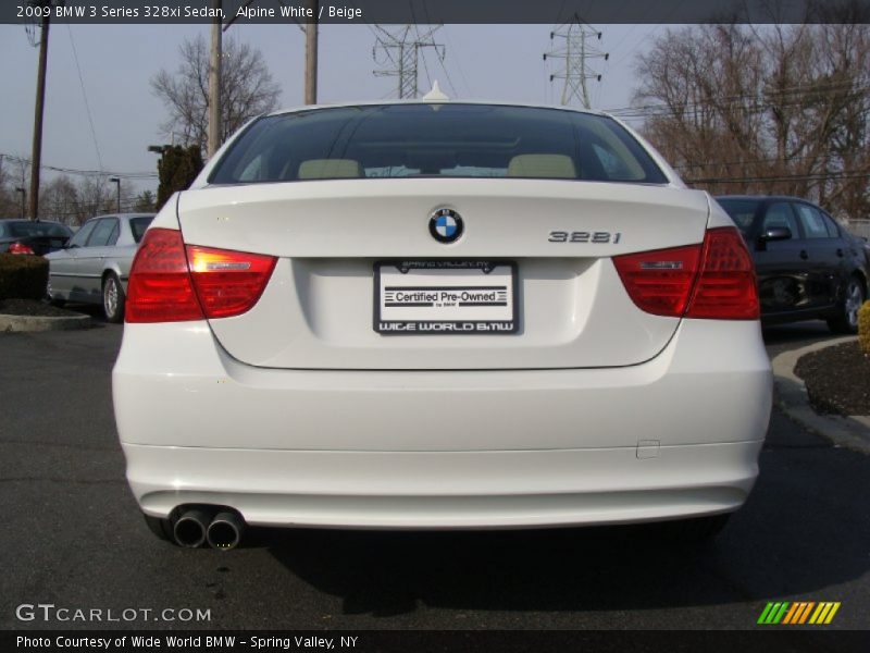Alpine White / Beige 2009 BMW 3 Series 328xi Sedan