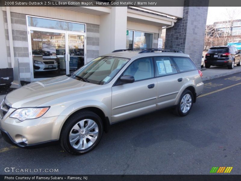 Harvest Gold Metallic / Warm Ivory 2008 Subaru Outback 2.5i L.L.Bean Edition Wagon