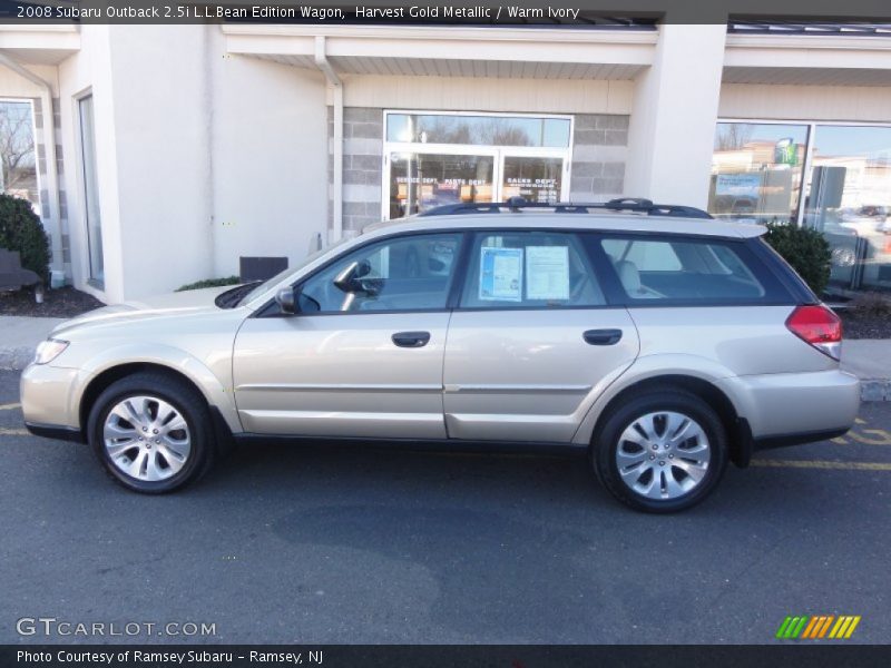 Harvest Gold Metallic / Warm Ivory 2008 Subaru Outback 2.5i L.L.Bean Edition Wagon