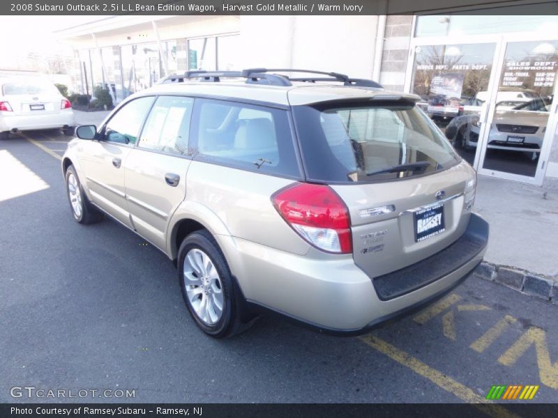 Harvest Gold Metallic / Warm Ivory 2008 Subaru Outback 2.5i L.L.Bean Edition Wagon