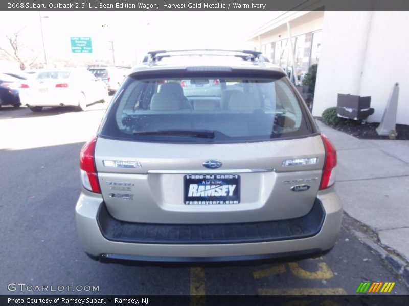 Harvest Gold Metallic / Warm Ivory 2008 Subaru Outback 2.5i L.L.Bean Edition Wagon
