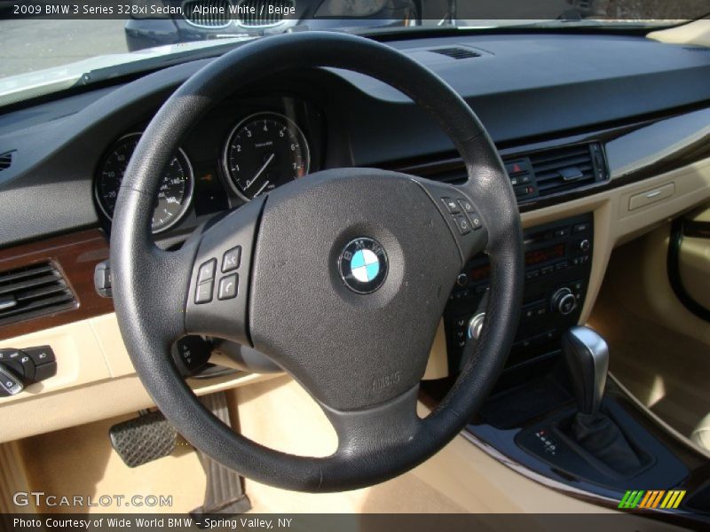 Alpine White / Beige 2009 BMW 3 Series 328xi Sedan