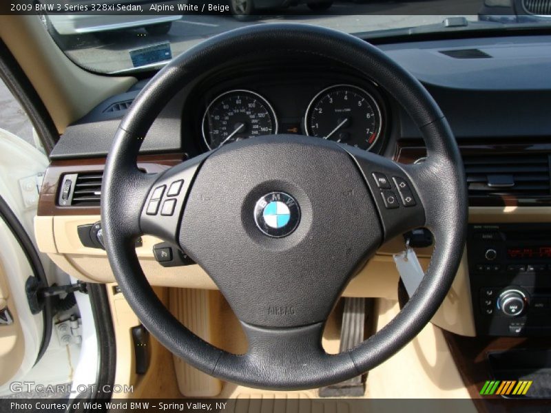 Alpine White / Beige 2009 BMW 3 Series 328xi Sedan