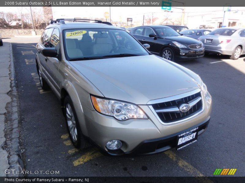 Harvest Gold Metallic / Warm Ivory 2008 Subaru Outback 2.5i L.L.Bean Edition Wagon