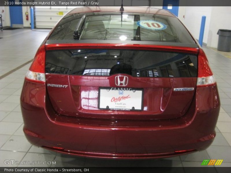 Tango Red Pearl / Gray 2010 Honda Insight Hybrid EX