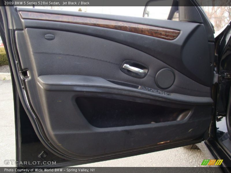 Jet Black / Black 2009 BMW 5 Series 528xi Sedan