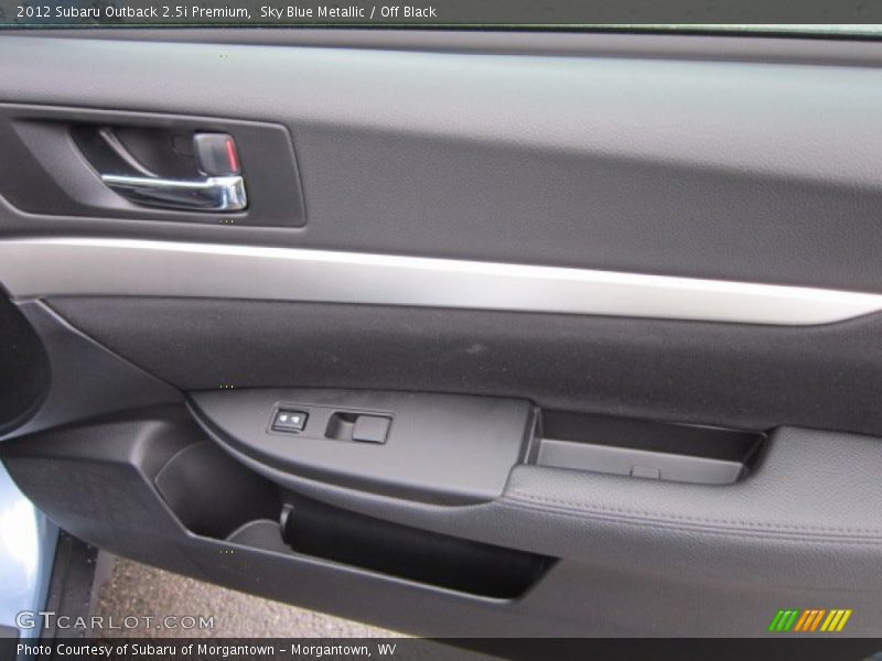 Sky Blue Metallic / Off Black 2012 Subaru Outback 2.5i Premium