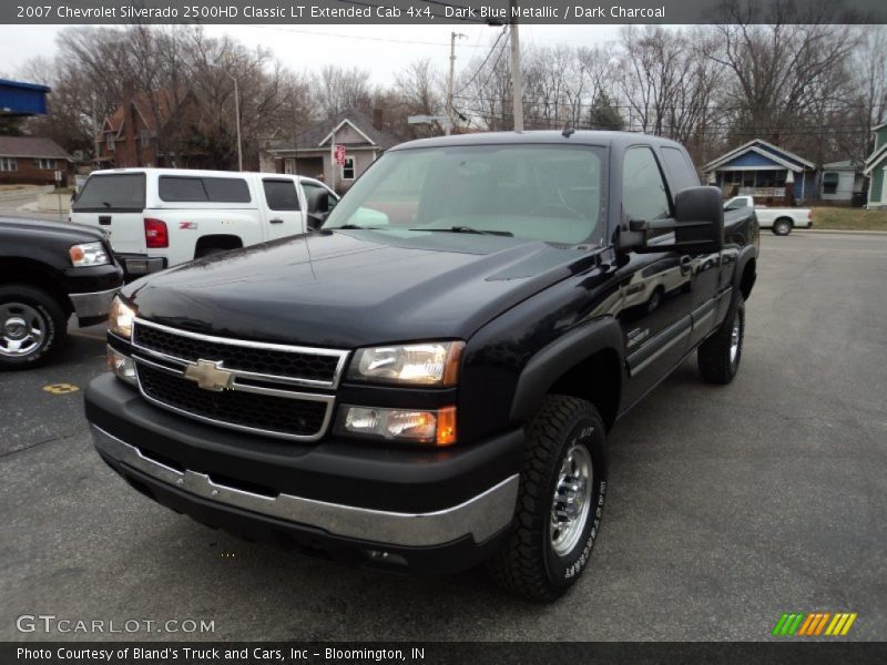 Dark Blue Metallic / Dark Charcoal 2007 Chevrolet Silverado 2500HD Classic LT Extended Cab 4x4