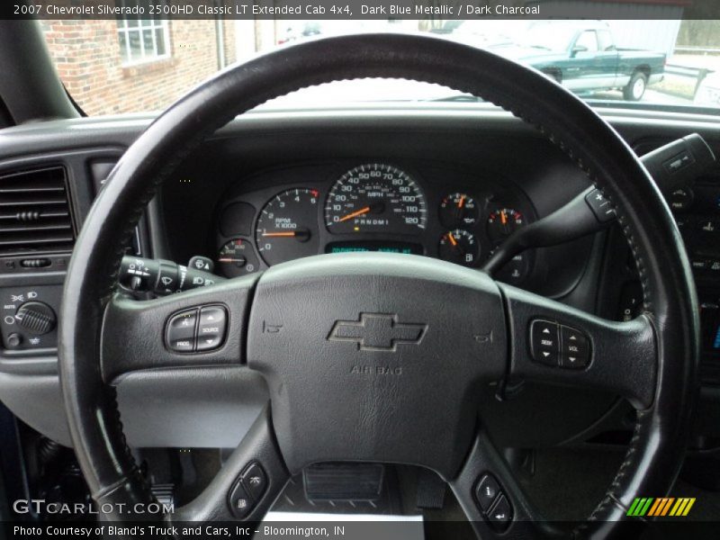 Dark Blue Metallic / Dark Charcoal 2007 Chevrolet Silverado 2500HD Classic LT Extended Cab 4x4