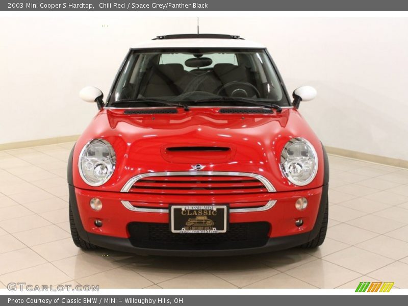 Chili Red / Space Grey/Panther Black 2003 Mini Cooper S Hardtop