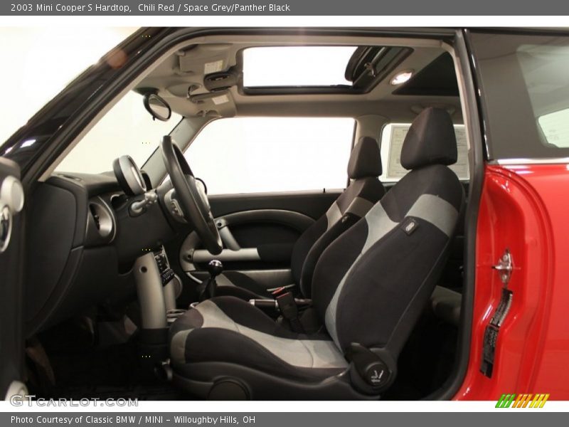 Chili Red / Space Grey/Panther Black 2003 Mini Cooper S Hardtop