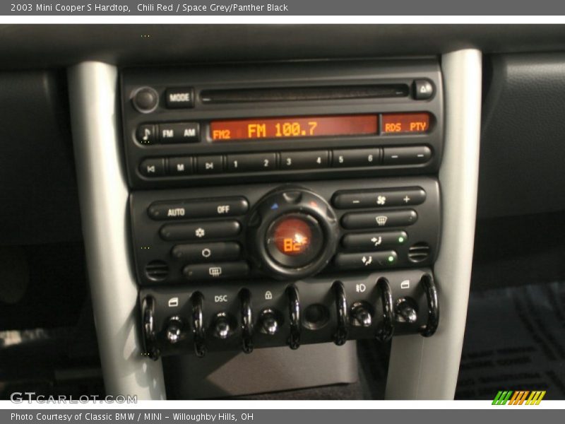 Chili Red / Space Grey/Panther Black 2003 Mini Cooper S Hardtop
