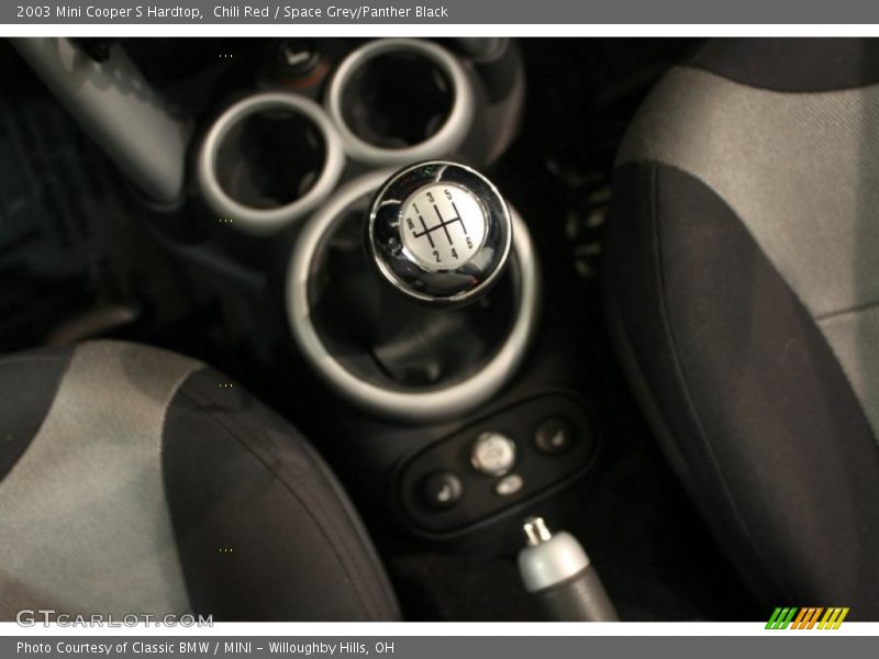 Chili Red / Space Grey/Panther Black 2003 Mini Cooper S Hardtop