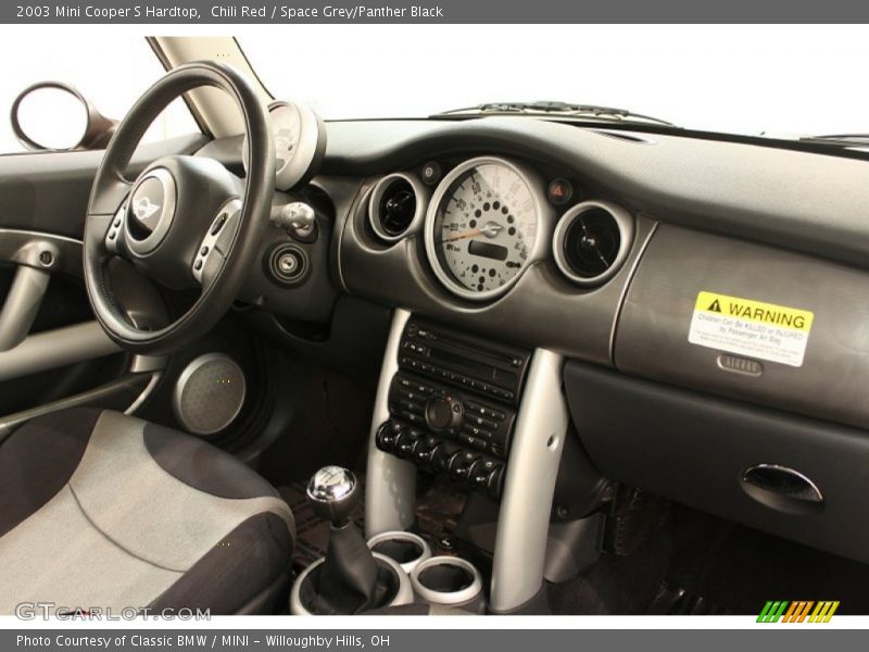 Chili Red / Space Grey/Panther Black 2003 Mini Cooper S Hardtop