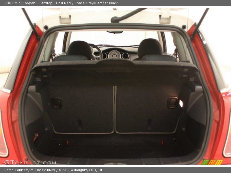 Chili Red / Space Grey/Panther Black 2003 Mini Cooper S Hardtop