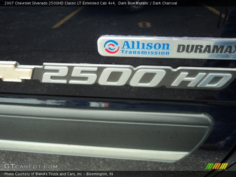 Dark Blue Metallic / Dark Charcoal 2007 Chevrolet Silverado 2500HD Classic LT Extended Cab 4x4