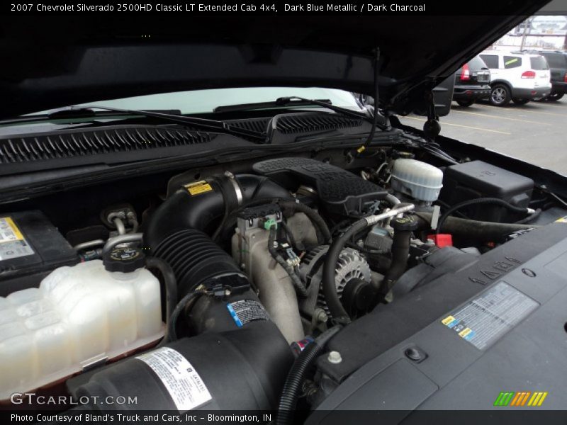 Dark Blue Metallic / Dark Charcoal 2007 Chevrolet Silverado 2500HD Classic LT Extended Cab 4x4
