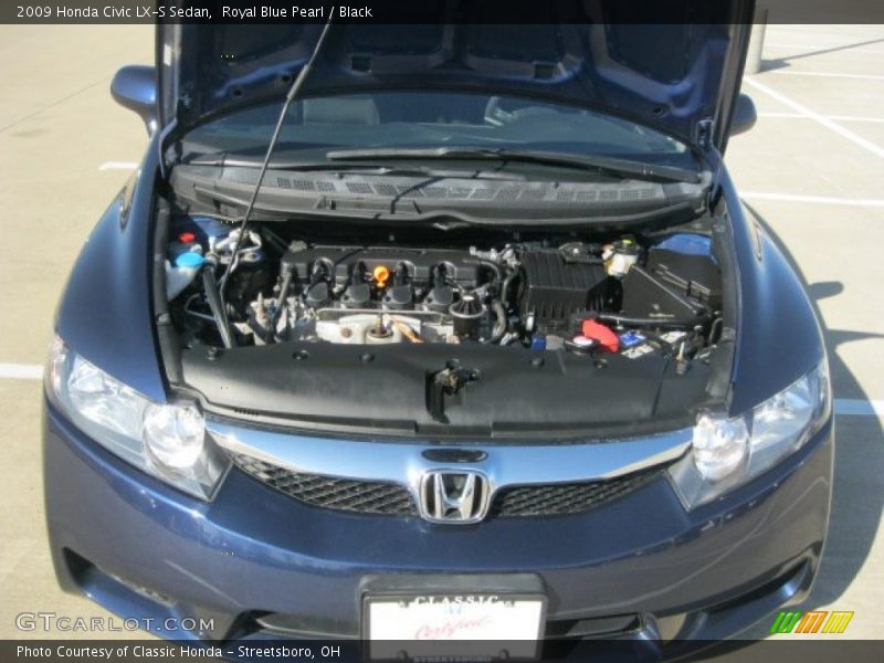 Royal Blue Pearl / Black 2009 Honda Civic LX-S Sedan