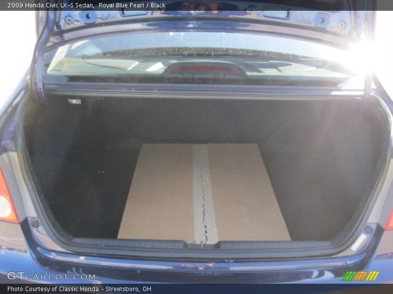 Royal Blue Pearl / Black 2009 Honda Civic LX-S Sedan