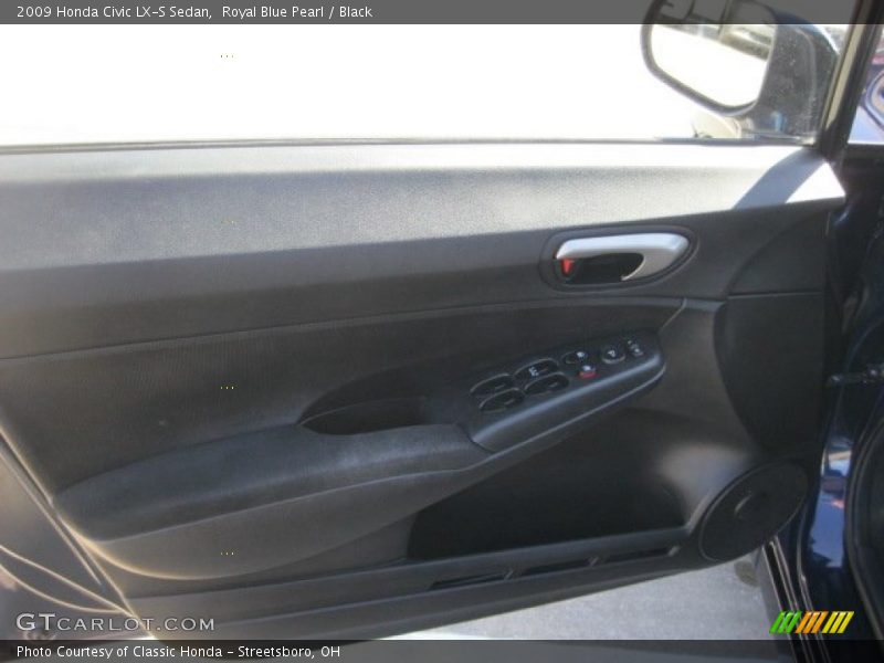 Royal Blue Pearl / Black 2009 Honda Civic LX-S Sedan