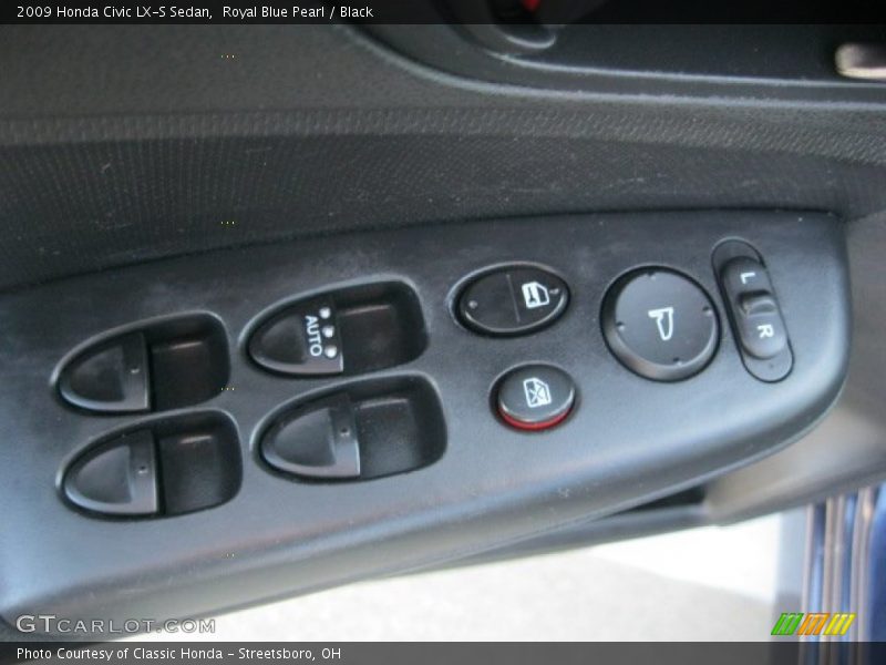 Royal Blue Pearl / Black 2009 Honda Civic LX-S Sedan