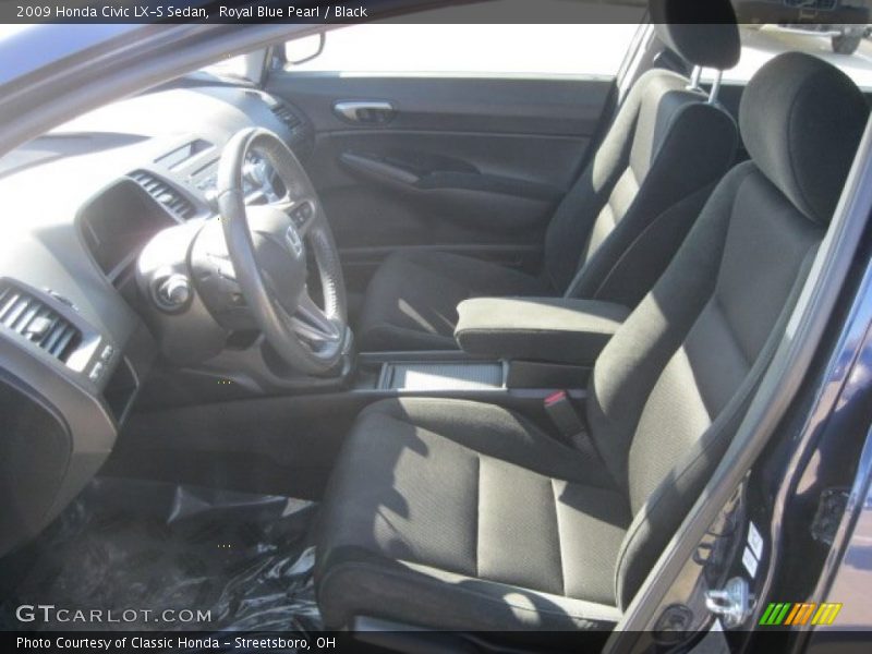 Royal Blue Pearl / Black 2009 Honda Civic LX-S Sedan
