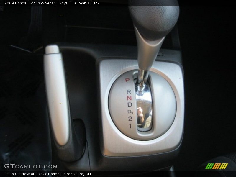 Royal Blue Pearl / Black 2009 Honda Civic LX-S Sedan