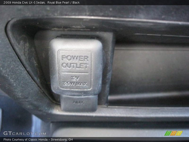Royal Blue Pearl / Black 2009 Honda Civic LX-S Sedan