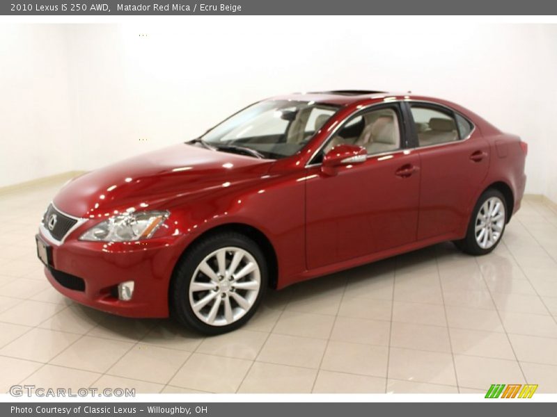 Matador Red Mica / Ecru Beige 2010 Lexus IS 250 AWD