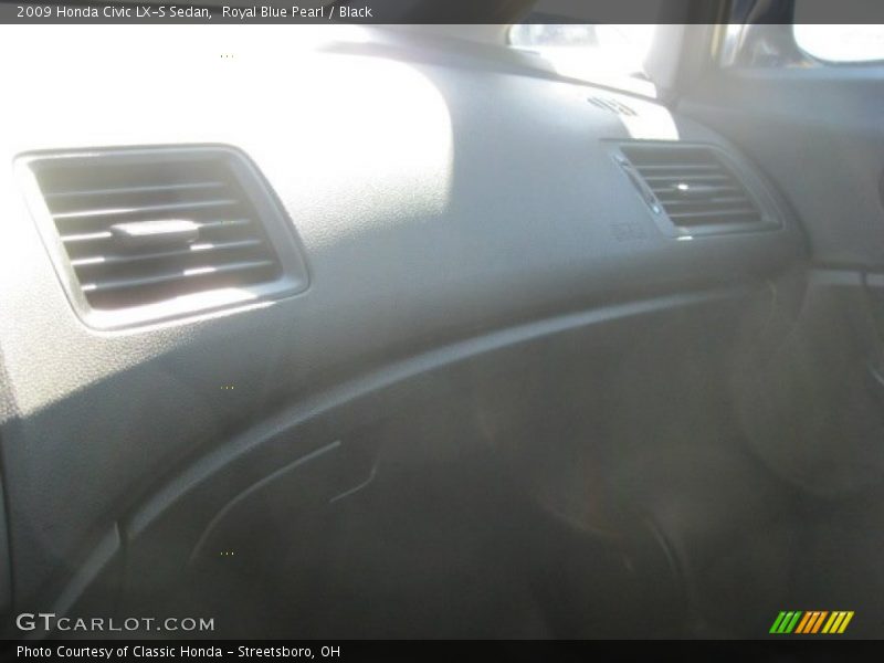 Royal Blue Pearl / Black 2009 Honda Civic LX-S Sedan