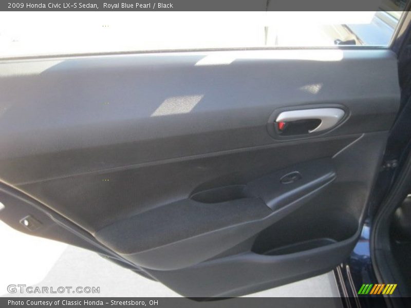 Royal Blue Pearl / Black 2009 Honda Civic LX-S Sedan