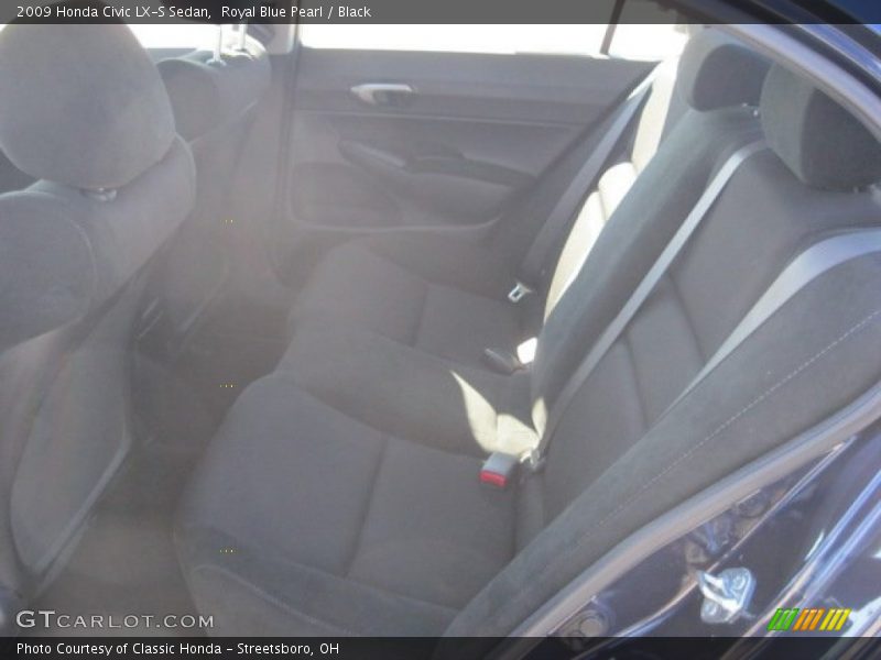 Royal Blue Pearl / Black 2009 Honda Civic LX-S Sedan