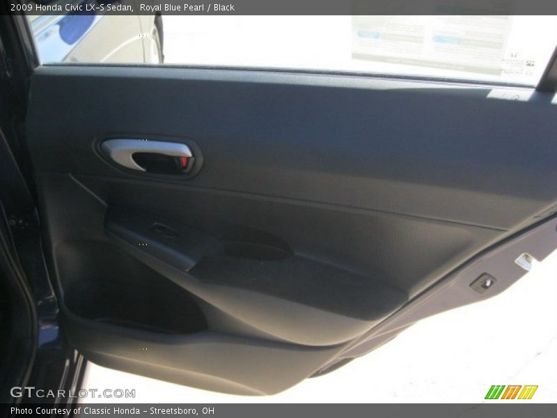 Royal Blue Pearl / Black 2009 Honda Civic LX-S Sedan
