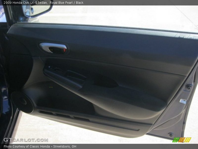 Royal Blue Pearl / Black 2009 Honda Civic LX-S Sedan
