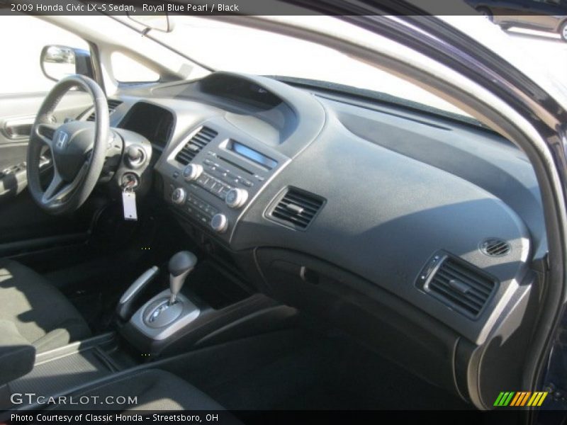 Royal Blue Pearl / Black 2009 Honda Civic LX-S Sedan
