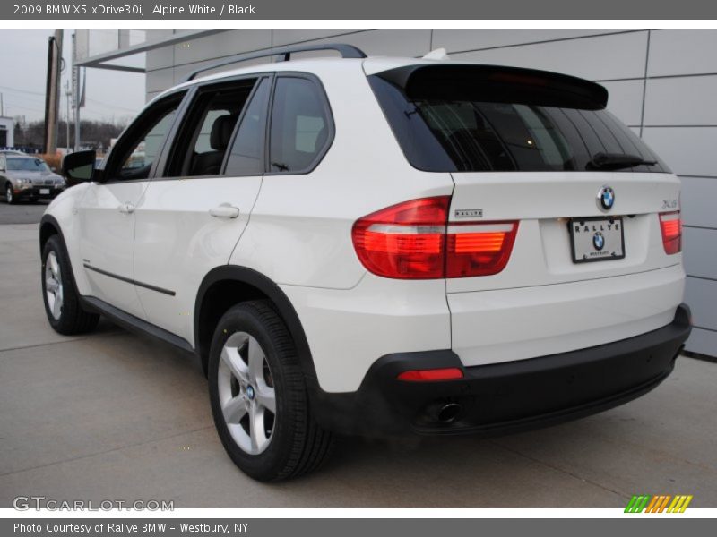 Alpine White / Black 2009 BMW X5 xDrive30i